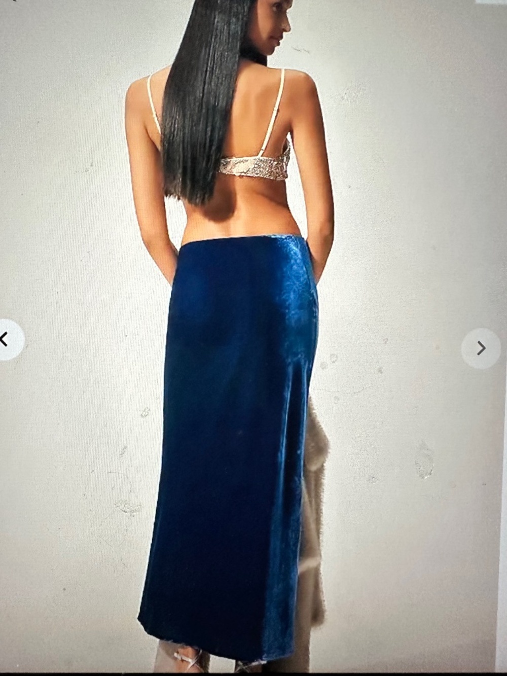 Anthropologie The Tilda Maxii In Sapphire NWOT - Picture 6 of 6